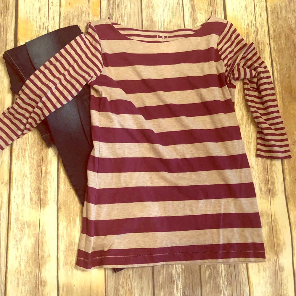 Loft Scoopneck 3/4 Sleeve Tee